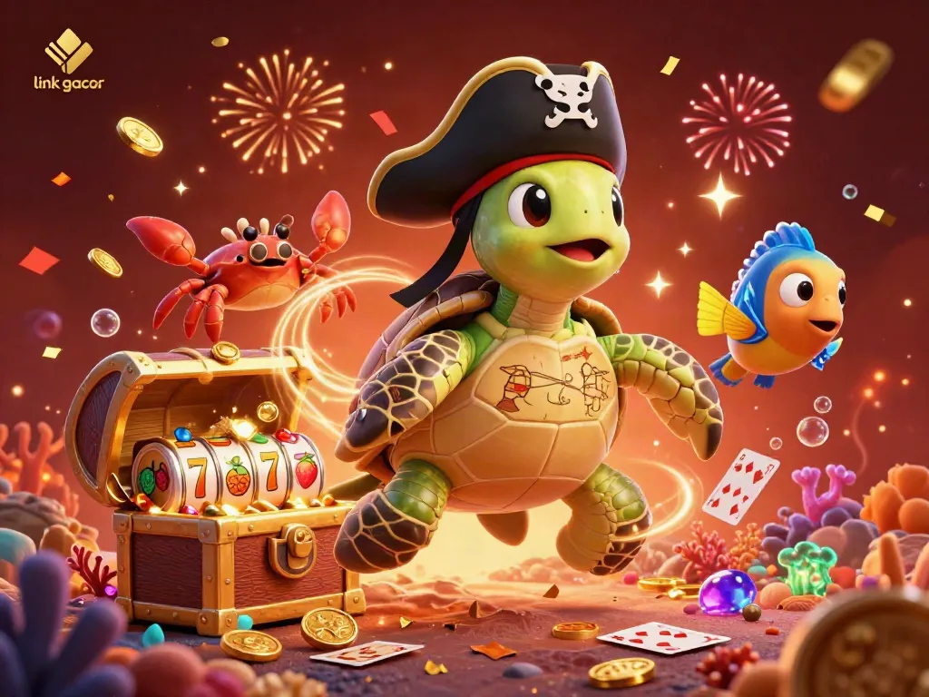 Engage with thrilling moments of link gacor at RUPIAHSLOT88 with pirate characters and dazzling treasures.