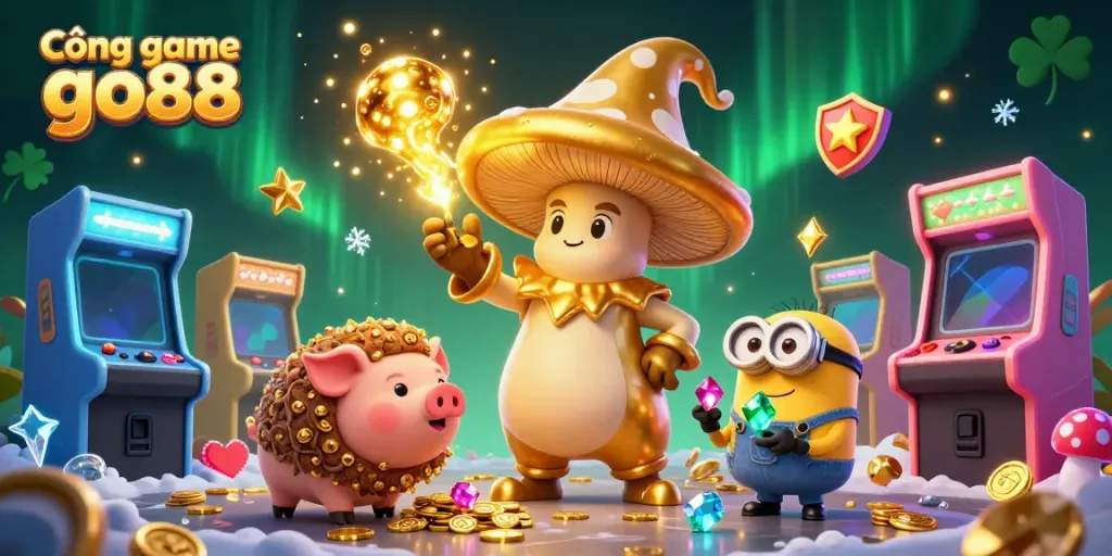 Engage with Cổng game go88 in this 3D wizardly battle of treasure and arcade magic.