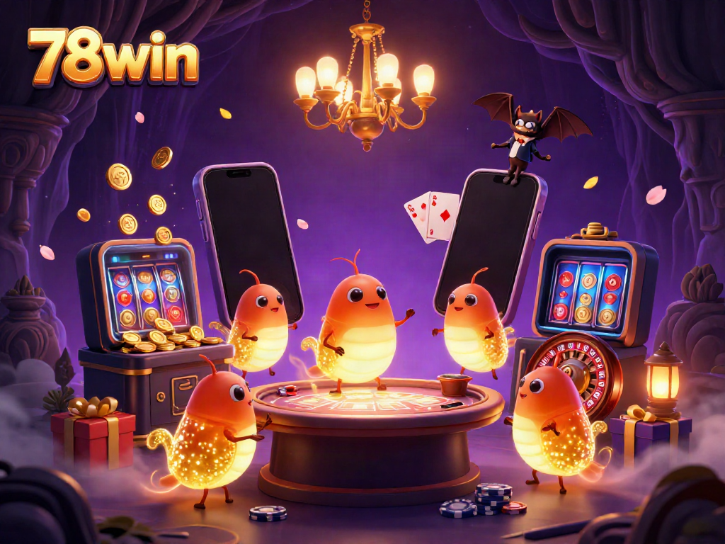 Light up your play at 78win casino with glowworms illuminating the games.